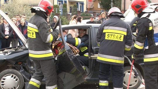 Symulacja wypadku drogowego. Wyjątkowa akcja w Dąbrowie Tarnowskiej