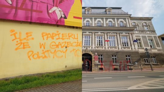 Tarnów. Na tropie wandala, który szpeci miasto wulgarnymi napisami 