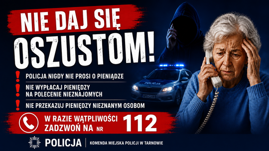 Tarnów. Telefon od fałszywej synowej – oszustwo na kwotę 350 tysięcy złotych