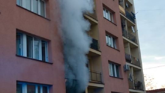Tragiczny pożar w jednym z bloków w Dąbrowie Tarnowskiej