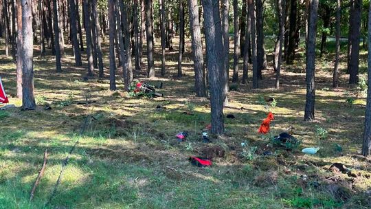 Tragiczny wypadek na DW871 w Grębowie. Nie żyje 32-letni motocyklista