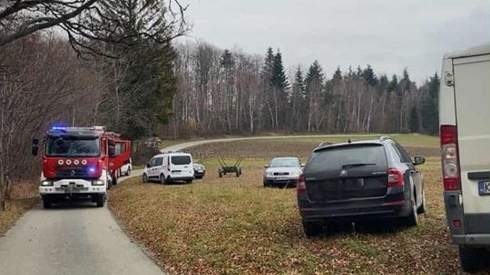Tragiczny wypadek w lesie pod Limanową. Nie żyje mężczyzna Tragiczny wypadek w lesie pod Limanową. Nie żyje mężczyzna