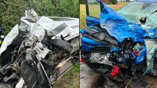 Tragiczny wypadek w powiecie miechowskim. Nie żyje kierowca samochodu osobowego