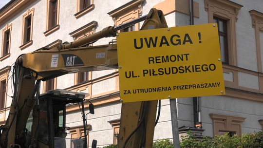 Trwa remont ulicy Piłsudskiego w Tarnowie