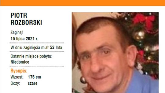 Trwają poszukiwania Piotra Rozborskiego, mieszkańca gminy Żabno