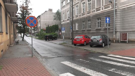 Ulica Piłsudskiego w Tarnowie zalana