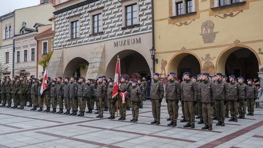 Uroczysta przysięga wojskowa żołnierzy 11 Małopolskiej Brygady Obrony Terytorialnej