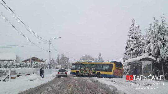 W regionie Tarnowa panują obecnie trudne warunki drogowe
