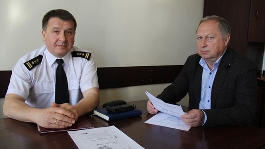 Wizyta nowego Komendanta Państwowej Straży Pożarnej w Gminie Tarnów