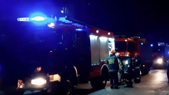 Wybuch agregatu prądotwórczego w Łękawce