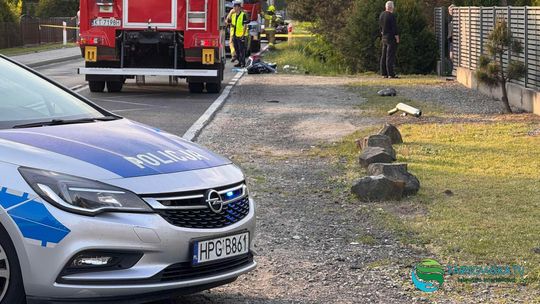 Wypadek motocyklisty w Radłowie, ranny trafił do szpitala! Wypadek motocyklisty w Radłowie, ranny trafił do szpitala!
