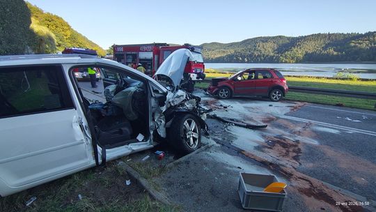 Wypadek na DK75 w powiecie brzeskim. Dwie osoby trafiły do szpitali