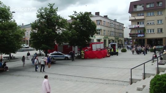 Wypadek na gorlickim Rynku