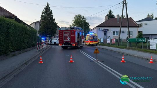 Wypadek w Dąbrowie Tarnowskiej. Jedna osoba trafiła do szpitala