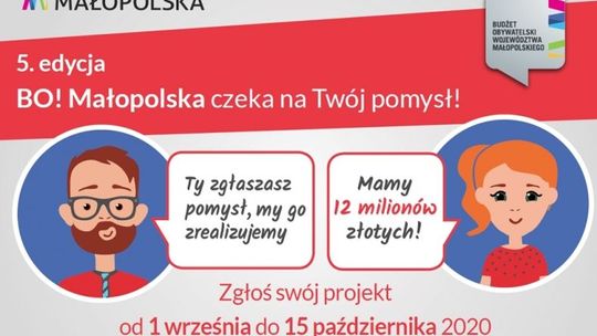 Zadania Małopolan w Budżecie Obywatelskim