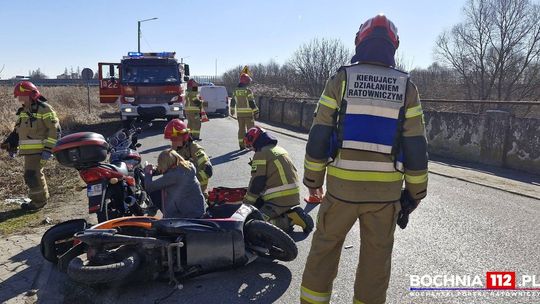 Zderzenie dwóch motocykli w Bochni. Dwie osoby w szpitalu