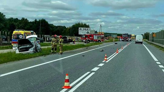 Zderzenie dwóch samochodów pomiędzy Brzeskiem i Bochnią