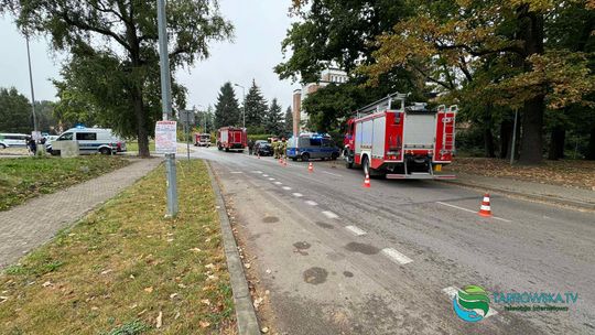 Zderzenie dwóch volkswagenów w Mościcach. Jedna osoba w szpitalu