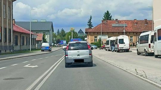 Zderzenie osobówki i motocykla na Szkotniku w Tarnowie