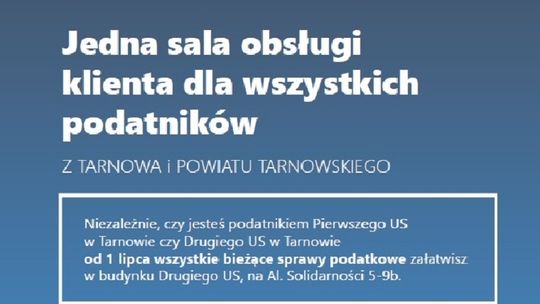 Zmiana organizacji pracy urzędów skarbowych w Tarnowie