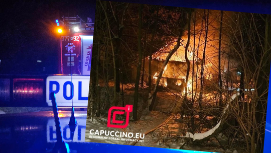 Zwęglone zwłoki odnaleźli strażacy po ugaszeniu pustostanu w Jurkowie