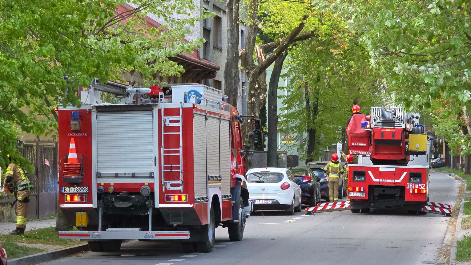 18 interwencji straży pożarnej po silnym wietrze w Tarnowie i powiecie