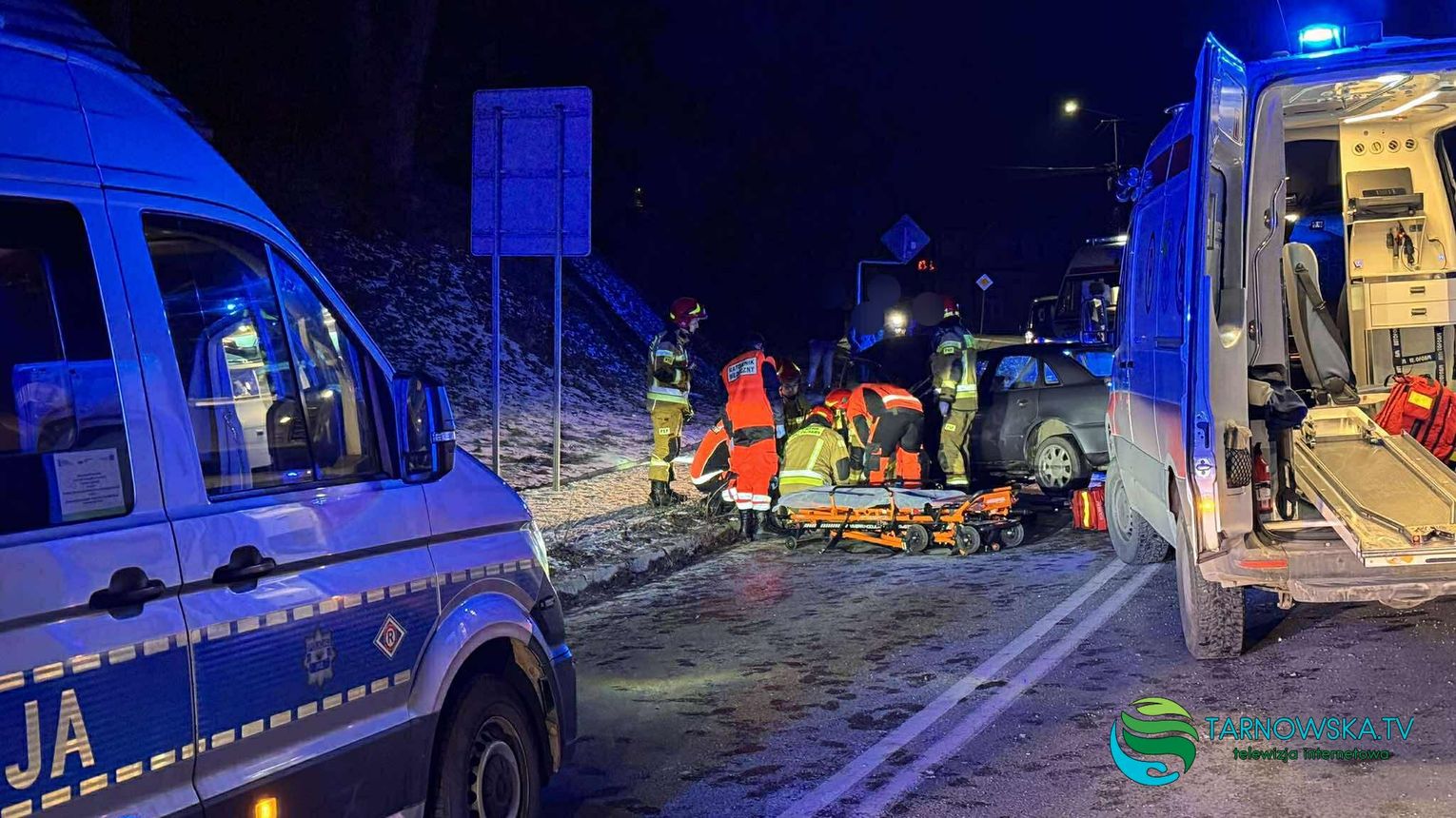 31-latek zginął w wypadku w Porębie Radlnej. Kierowca audi pijany i bez uprawnień, został zatrzymany przez policję