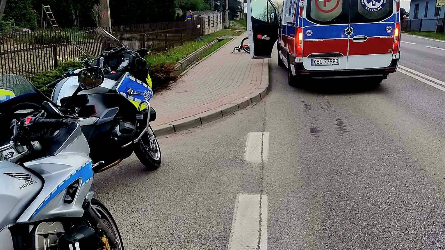 4 promile na rowerze w Łapczycy. Interweniował policjant po służbie