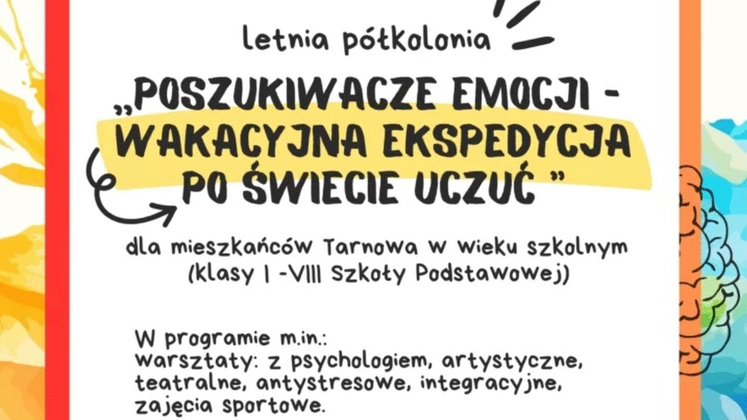 Bezpłatne półkolonie z Centrum Usług Społecznych w Tarnowie