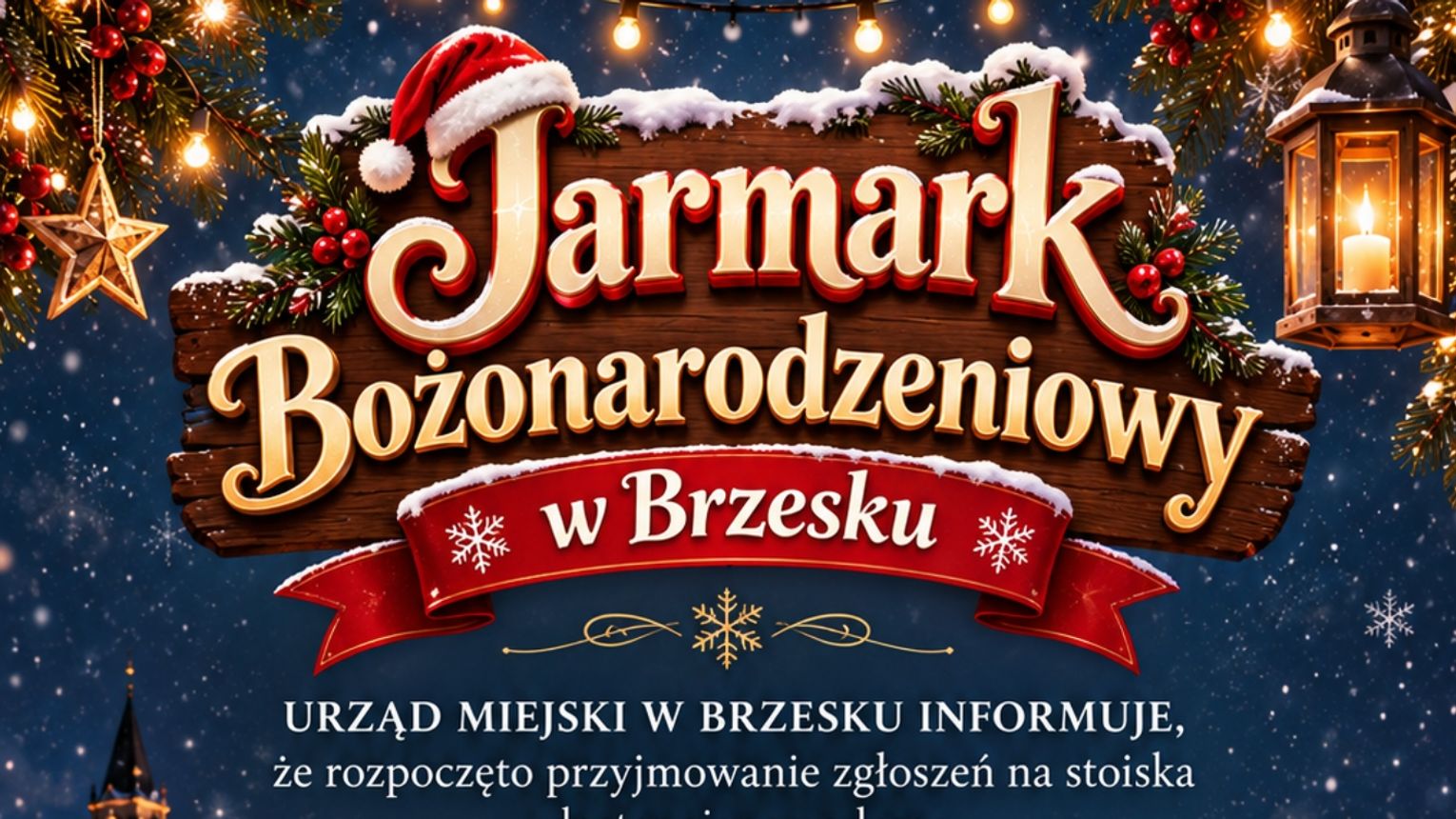 Brzesko zaprasza wystawców na jarmark bożonarodzeniowy