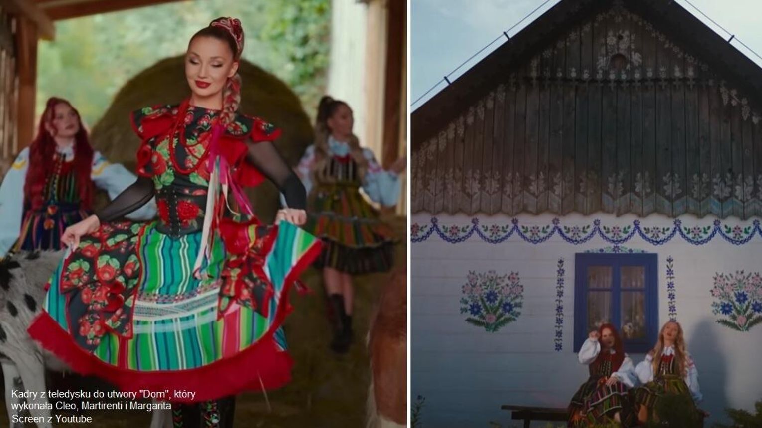 Cleo, Martirenti i Margarita nagrały teledysk w Zalipiu. Tak wygląda w nim Malowana Wieś