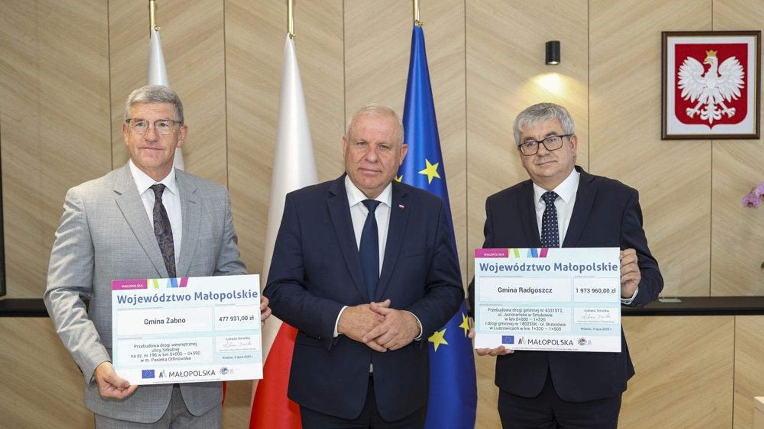 Fundusze Europejskie na inwestycje drogowe w gminach Radgoszcz i Żabno