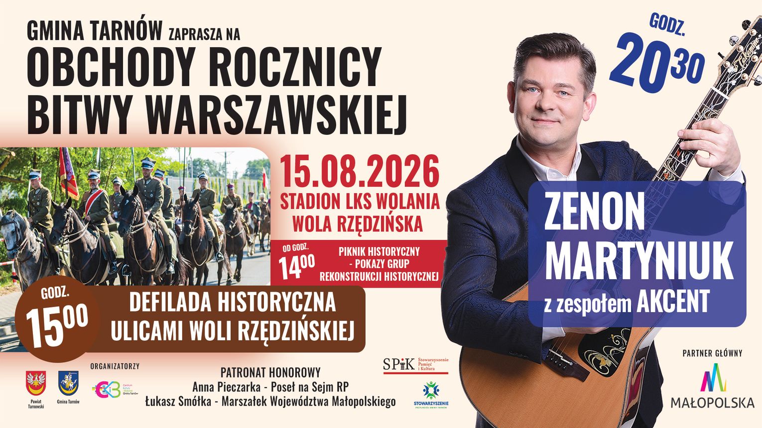 Gmina Tarnów zaprasza na obchody rocznicy Bitwy Warszawskiej