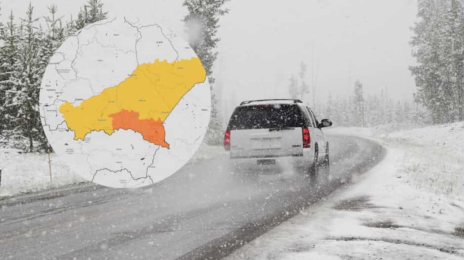 IMGW alarmuje! Na południu Małopolski spadnie nawet pół metra śniegu. Kierowcy, uważajcie!