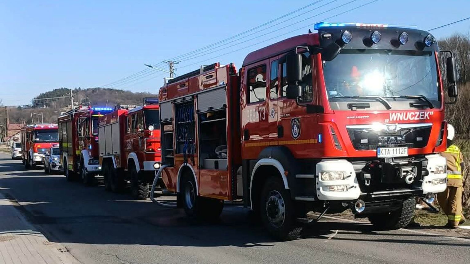 Jedna osoba poszkodowana w pożarze domu w powiecie tarnowskim
