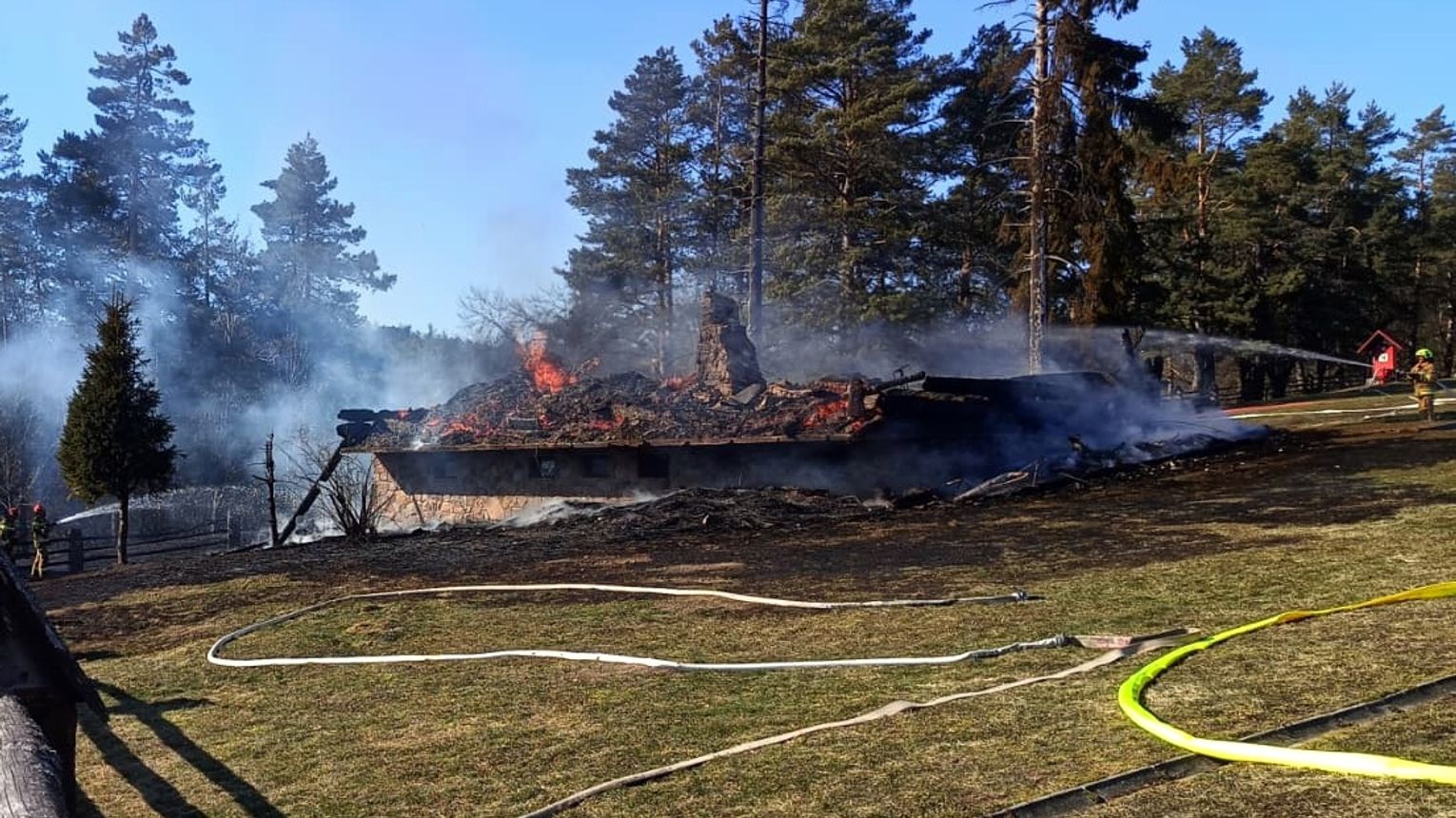 Obiekt wypoczynkowy w Bieszczadach poszedł z dymem