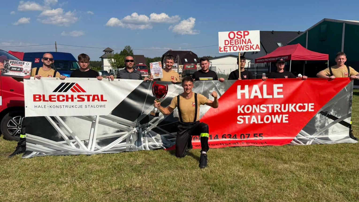OSP Dębina Łętowska na podium Otwartych Mistrzostw Polski. Druhowie wrócili z Solarni z trzecim miejscem