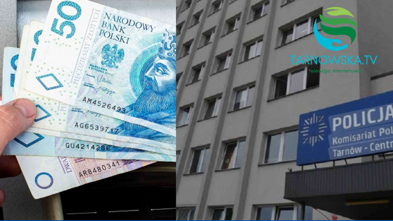 Pieniądze znalezione w Tarnowie czekają na odbiór w komisariacie