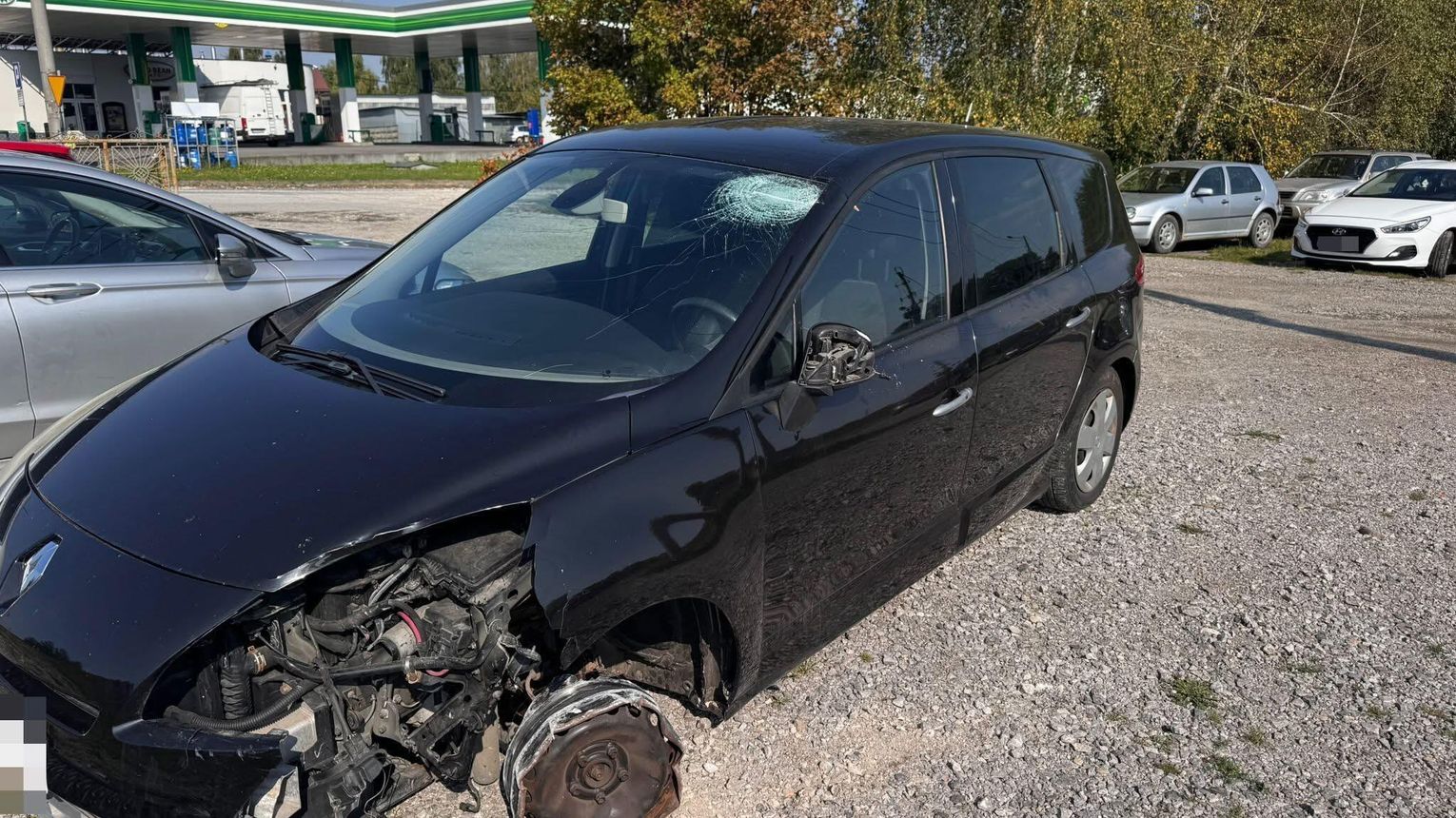 Pijany kierowca przyjechał na stację paliw w Ładnej