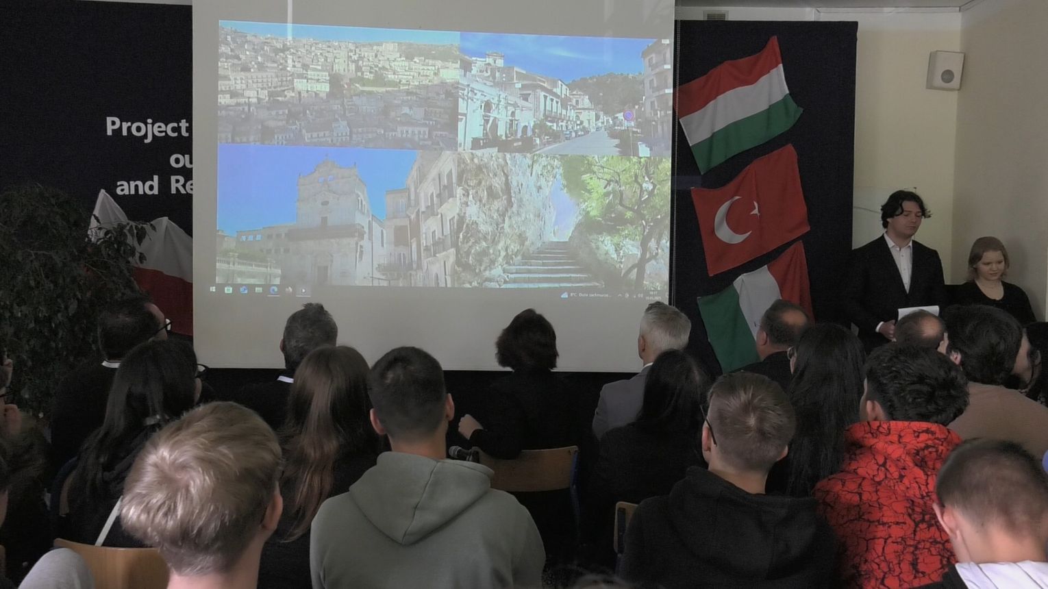 Podsumowanie projektu ekologicznego Erazmus+ z zagranicznymi gośćmi w szkole w Ryglicach