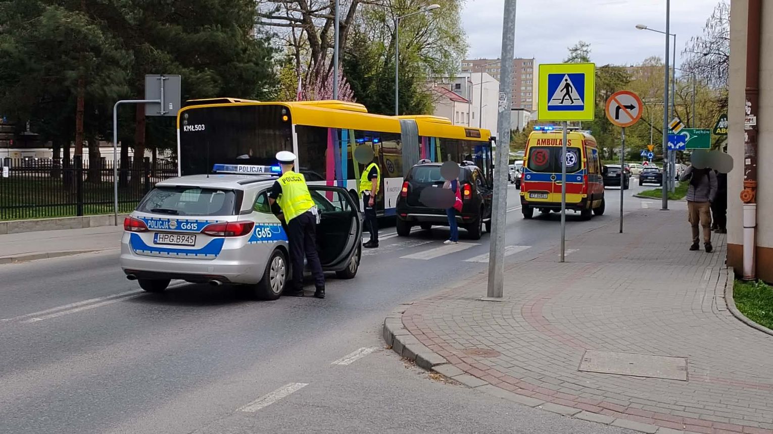Potrącenie pieszej na ul. Mickiewicza w Tarnowie. Utrudnienia w ruchu