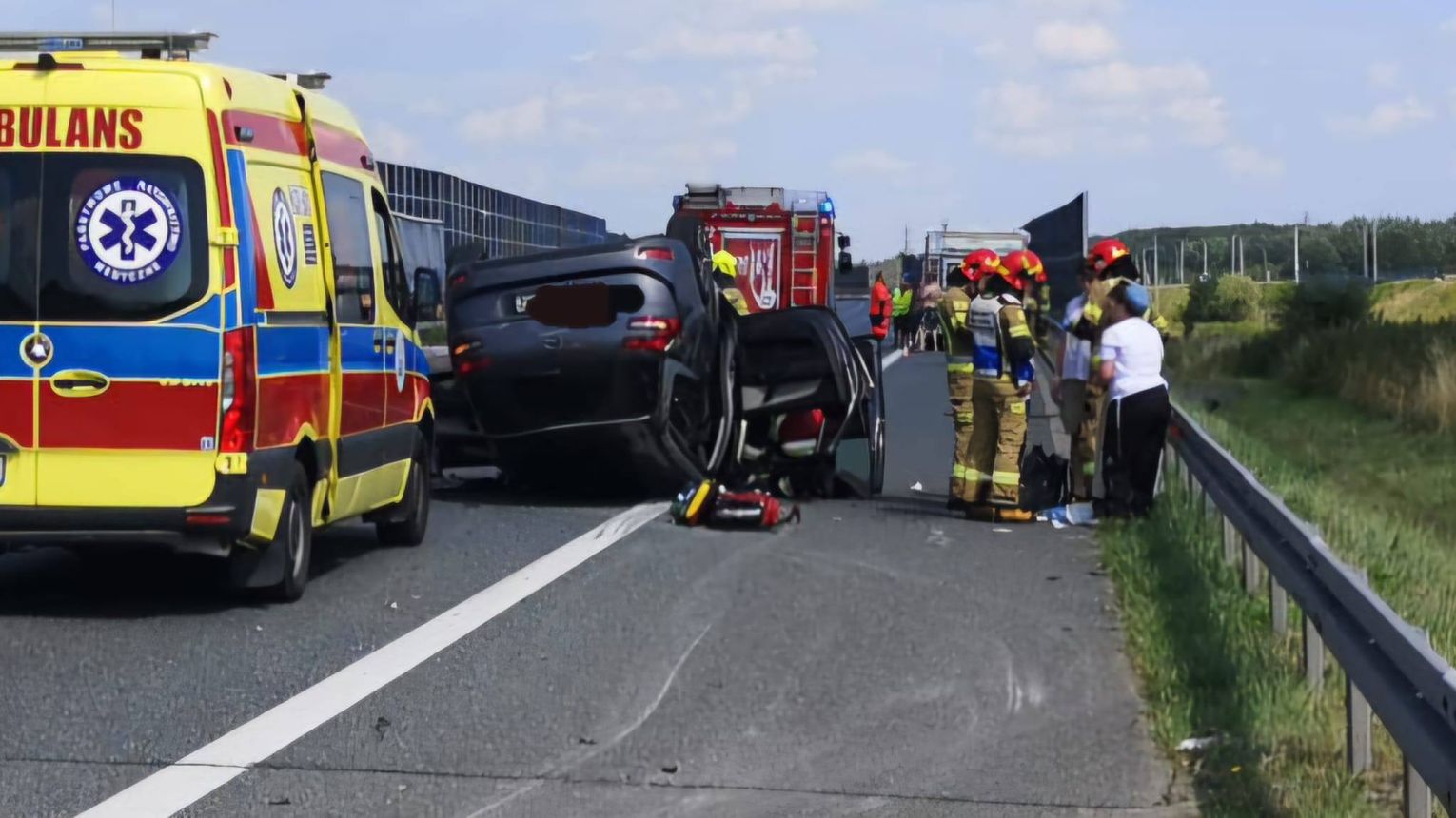 Poważny wypadek na autostradzie A4. Między Brzeskiem a Tarnowem droga zablokowana