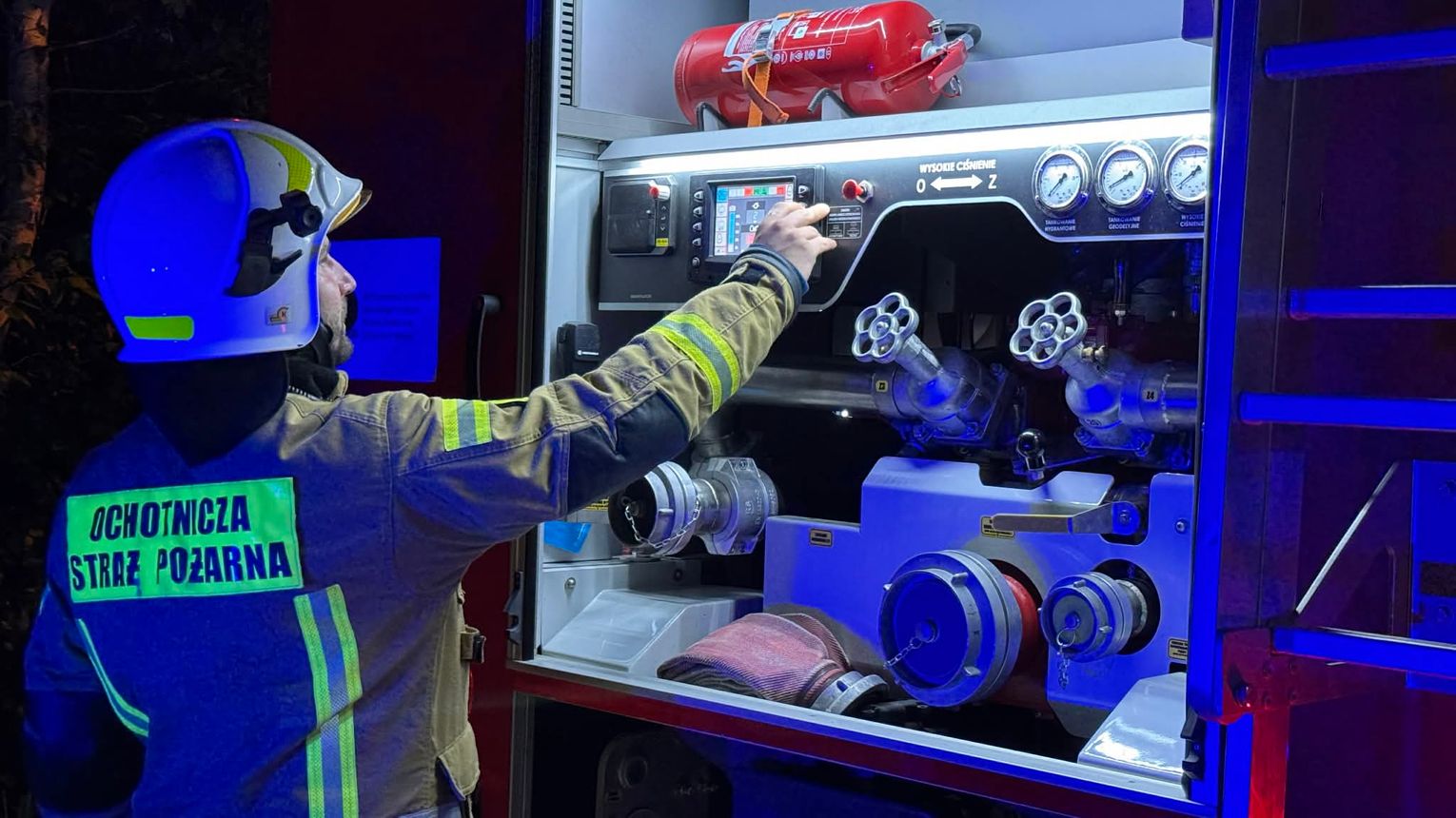 Pożar budynku mieszkalnego w Łowczówku