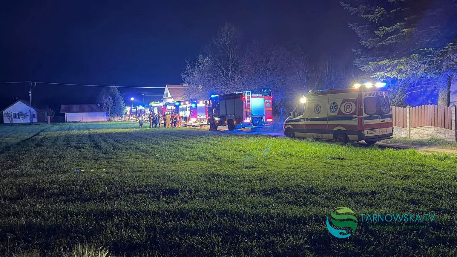 Pożar domu w Woli Rzędzińskiej. Jedna osoba poszkodowana