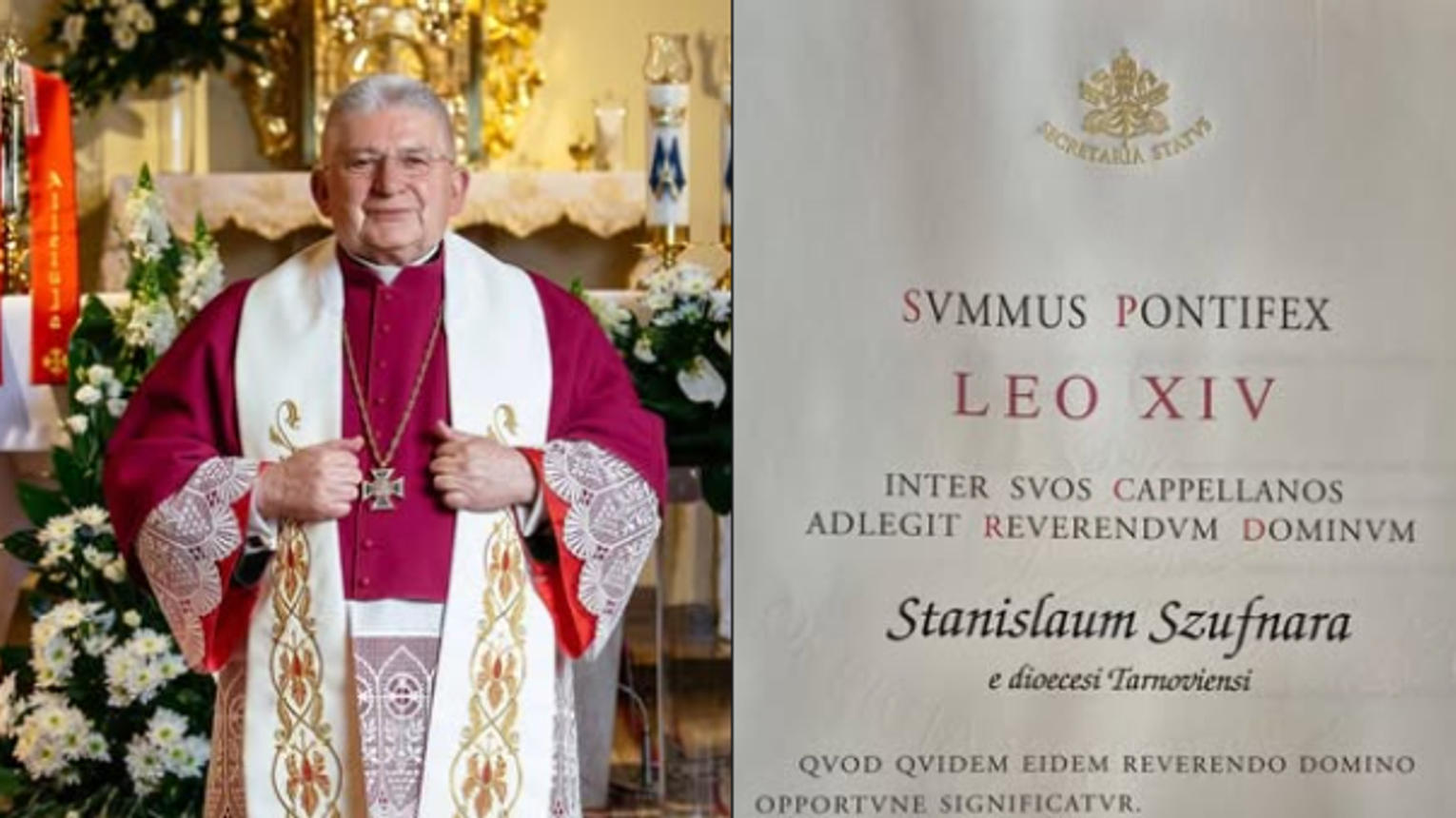 Proboszcz z Woli Rzędzińskiej II mianowany Kapelanem Jego Świątobliwości