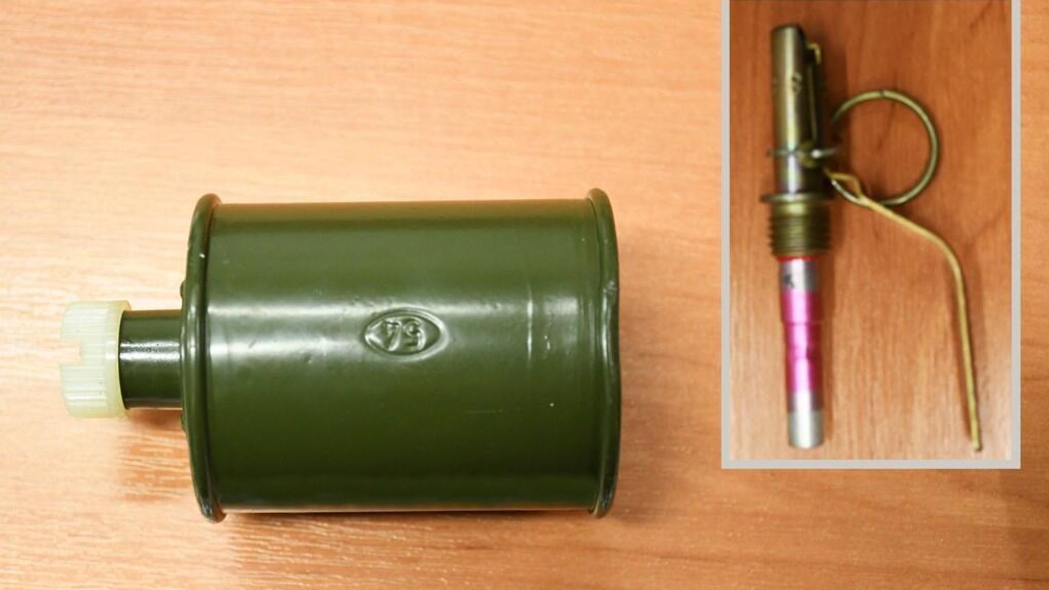 Przyniosła na komisariat granat, który znalazła w garażu