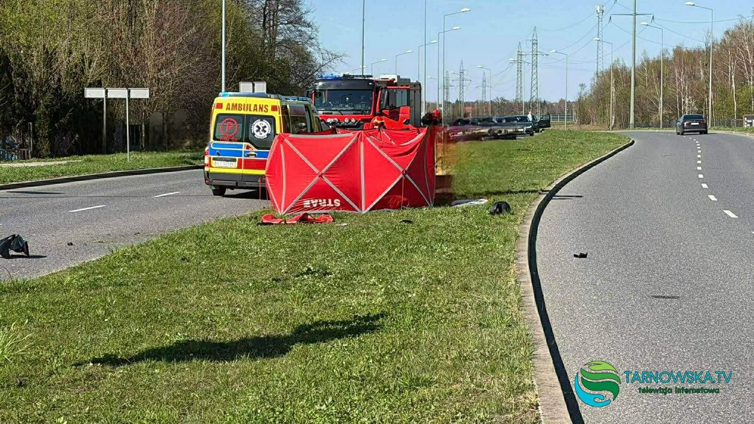 Śmiertelny wypadek w Tarnowie. Nie żyje młody motocyklista