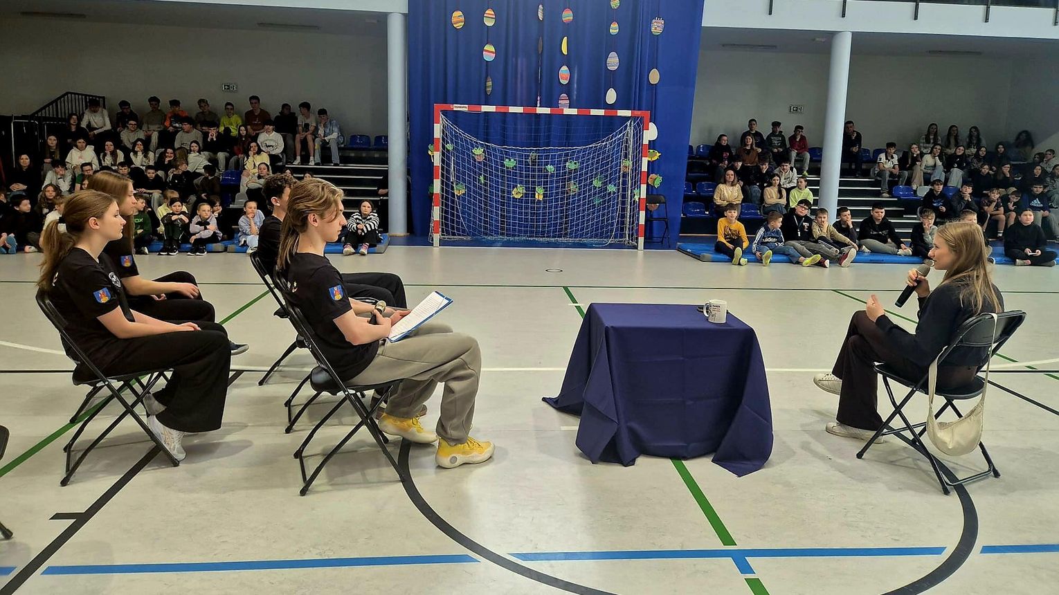 Sportowe spotkanie z Aleksandrą Kałucką. Zorganizowali je uczniowie tarnowskich szkół średnich