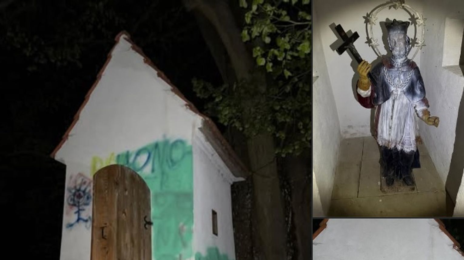 Sprawca dewastacji kapliczek w Swoszowej został zatrzymany przez mieszkańców regionu