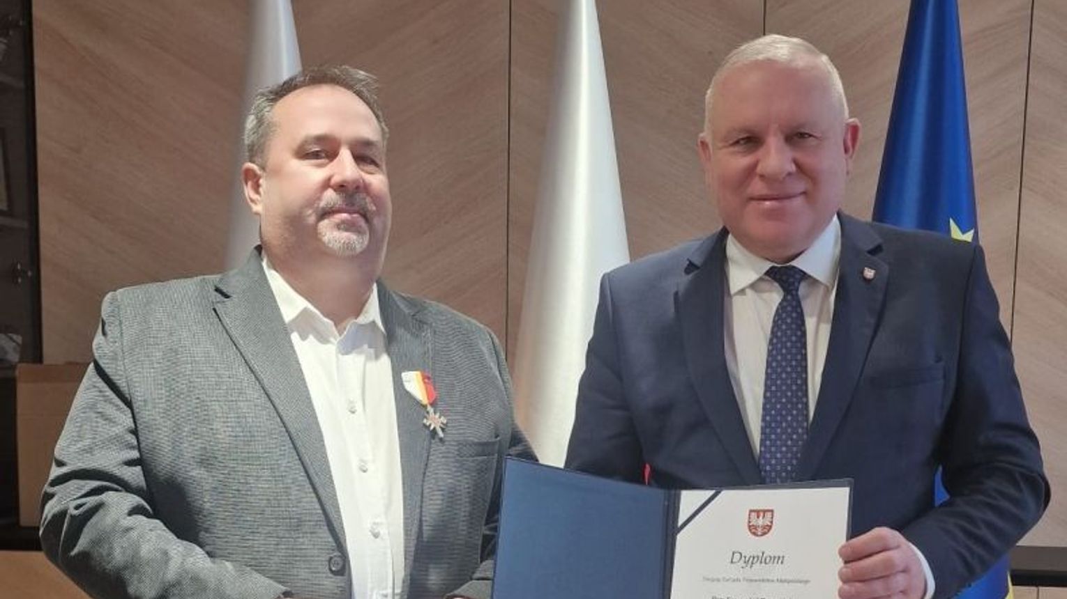 Srebrny Krzyż Małopolski dla Krzysztofa Przepiórki z gminy Borzęcin